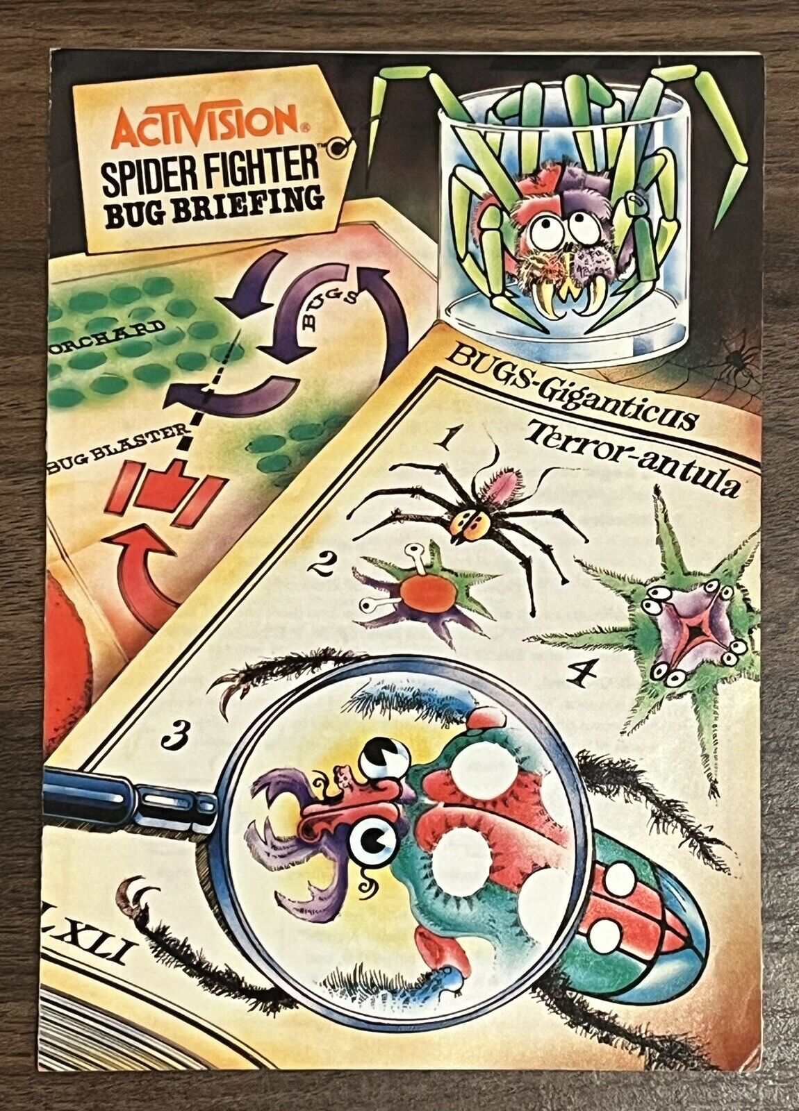 Spider Fighter (Atari 2600, Activision) With Manual and tested.