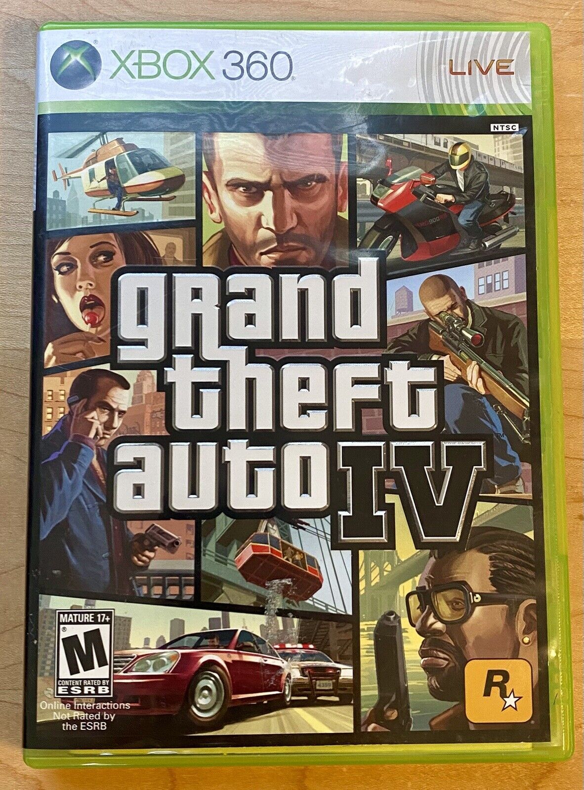 Grand Theft Auto IV (Xbox 360, 2008) CIB W/ Map & Manual, Authentic & Tested