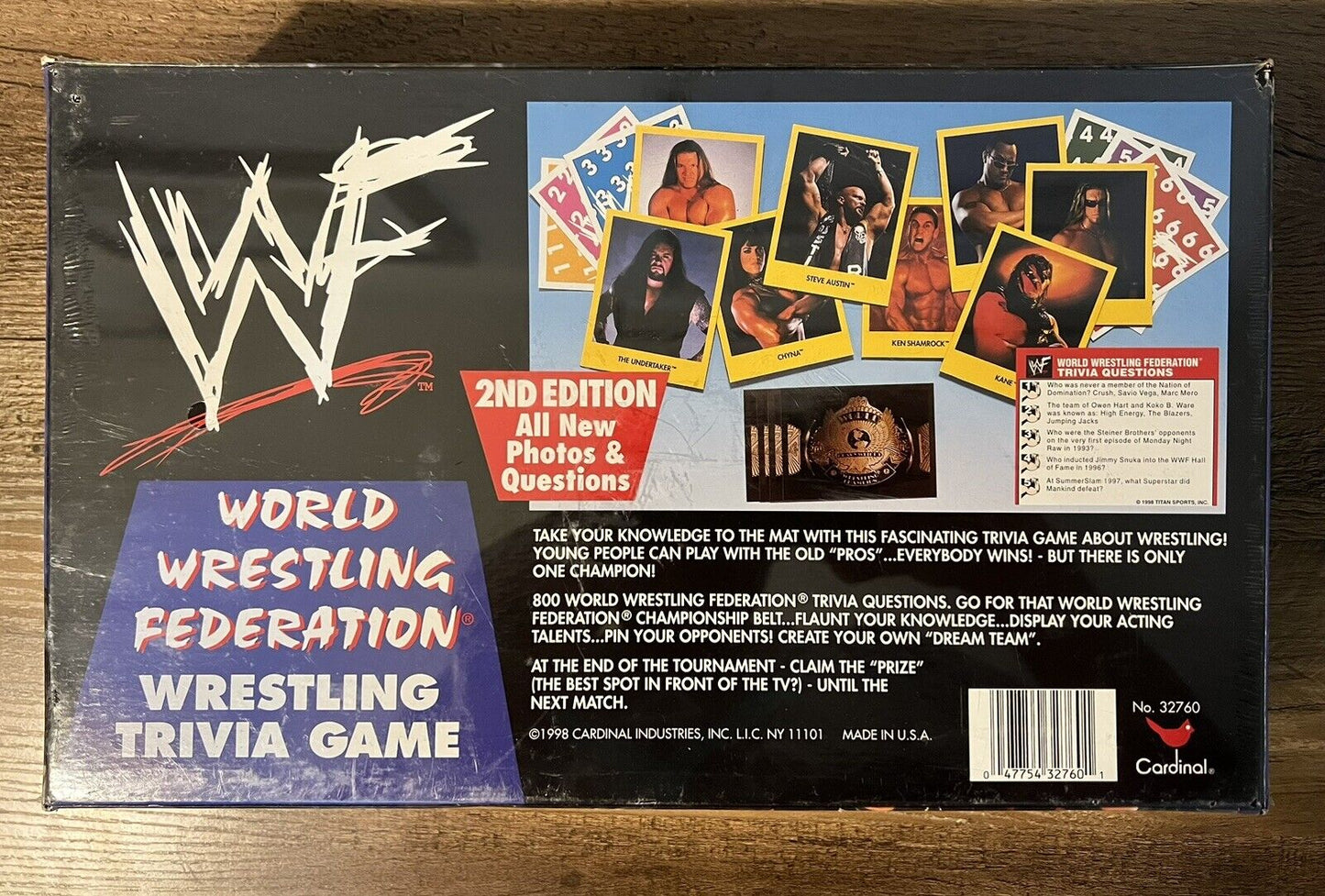 NEW Sealed! WWF WWE World Wrestling Federation 2nd Edition Trivia Game The Rock!