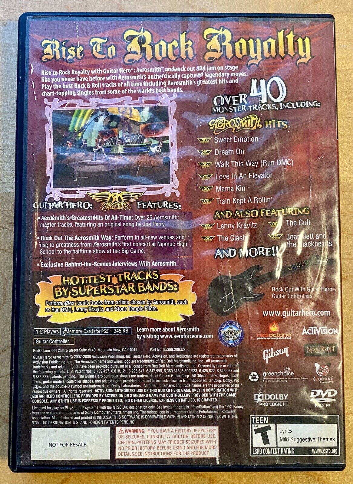 Guitar Hero II 2, Aerosmith & World Tour Bundle (PlayStation 2) PS2 All Tested