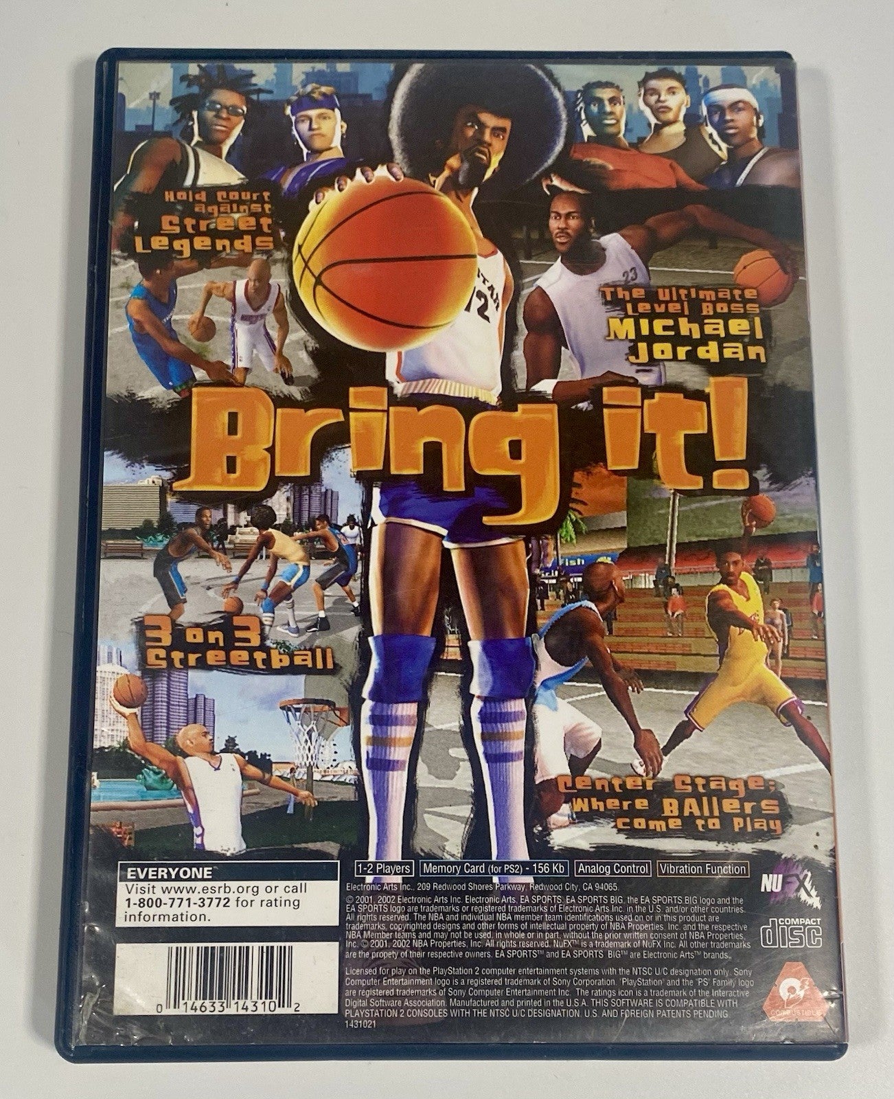 NBA Street (Sony PlayStation 2, 2001) PS2, CIB W/ Manual, Tested & Working