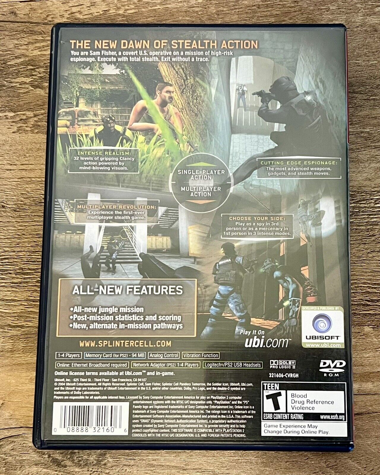 Tom Clancys Splinter Cell Pandora Tomorrow PS2 Complete With Reg Card, Tested!