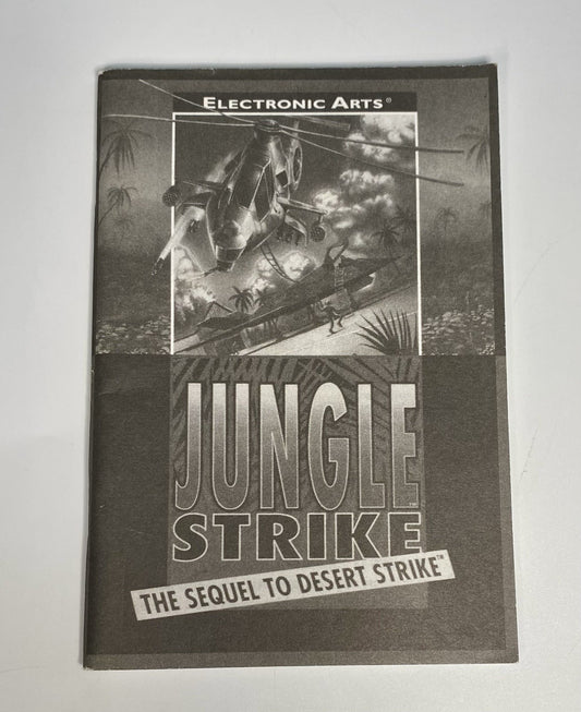 Jungle Strike Sequel to Desert Strike Sega Genesis Instruction Manual Only
