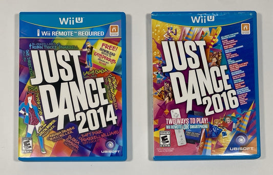 Just Dance 2016 & 2014 Bundle (Nintendo Wii U) Both Tested & Working