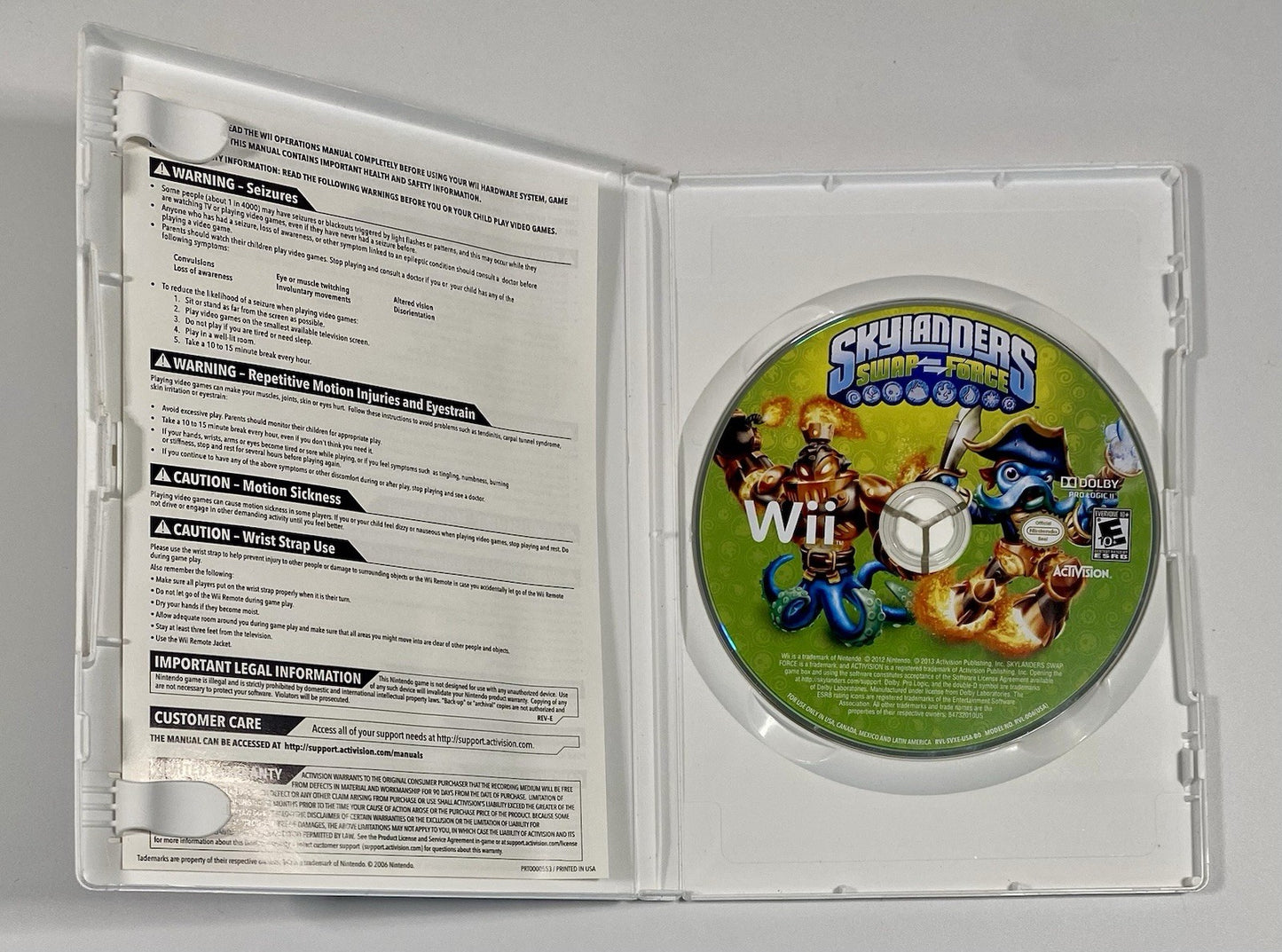 Lot of 3 Wii Skylanders Swap Force, Giants, & Spyro’s Adventure, All Tested