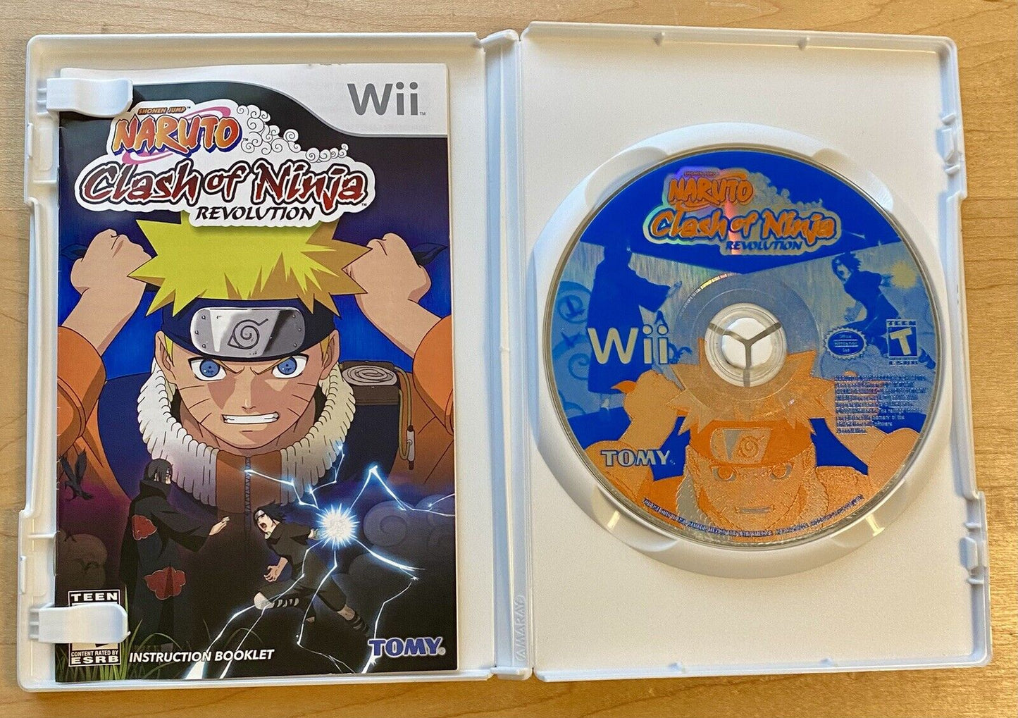 Naruto: Clash of Ninja Revolution (Nintendo Wii 2007) Complete w/ Manual, Tested