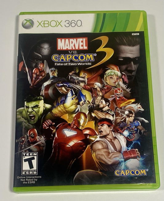 Marvel vs. Capcom 3: Fate Of Two Worlds Microsoft Xbox 360 CIB W/ Manual Tested