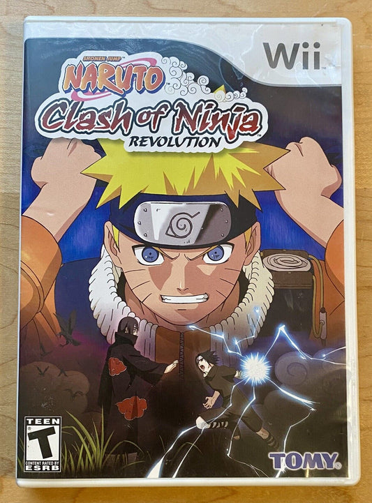 Naruto: Clash of Ninja Revolution (Nintendo Wii 2007) Complete w/ Manual, Tested