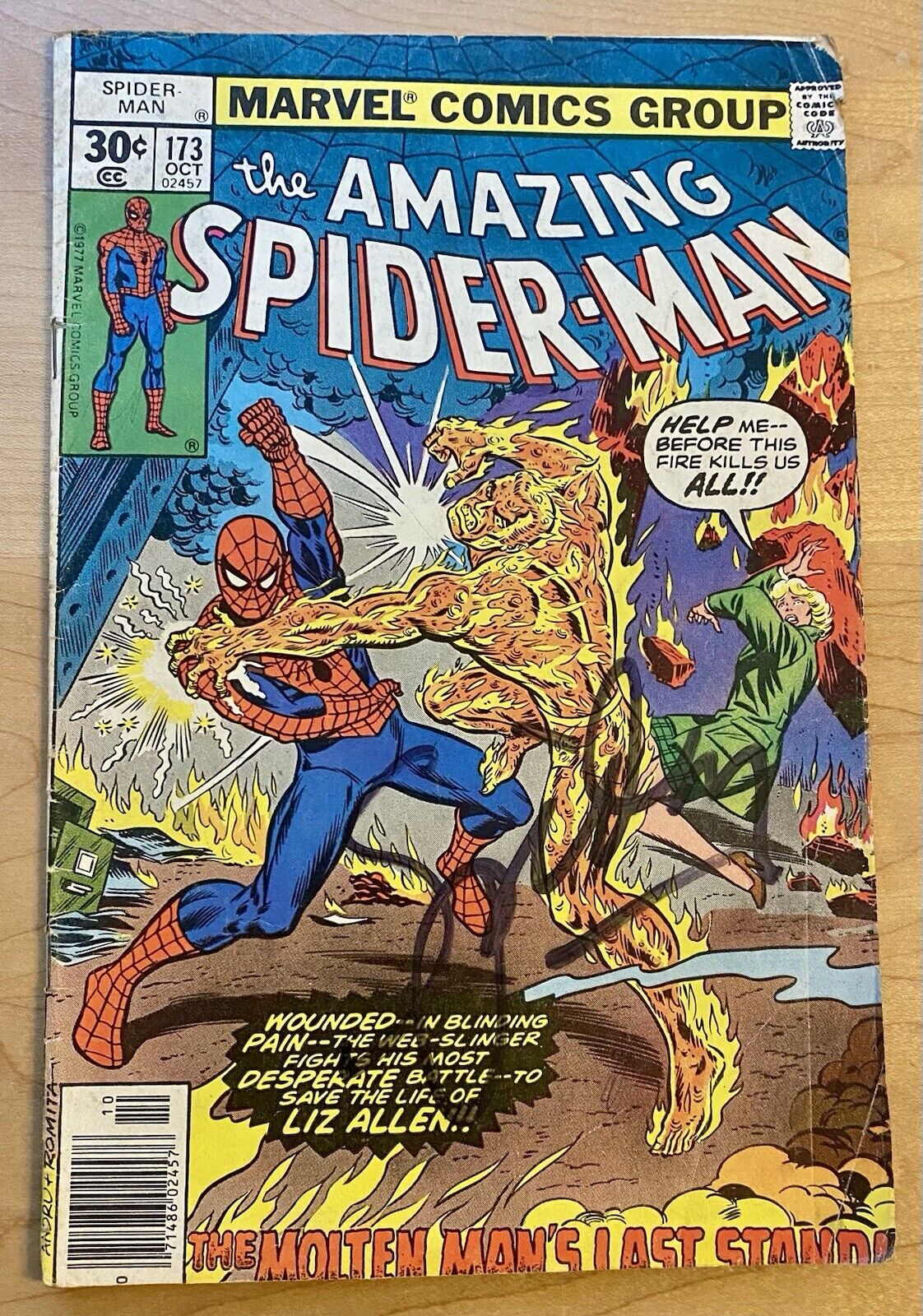 AMAZING SPIDER-MAN Lot/Bundle. Inc #153 & 173, 173 Unknown Signature