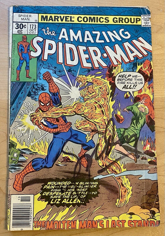 AMAZING SPIDER-MAN Lot/Bundle. Inc #153 & 173, 173 Unknown Signature