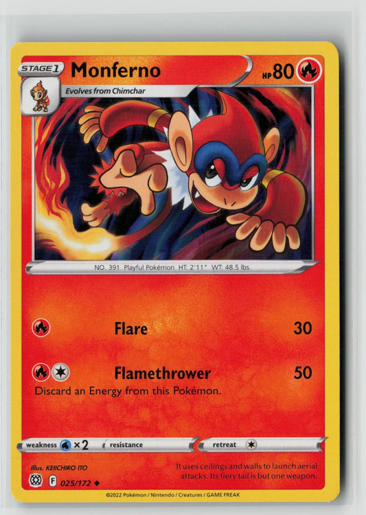 Monferno (SWSH09: Brilliant Stars 025/172) NM