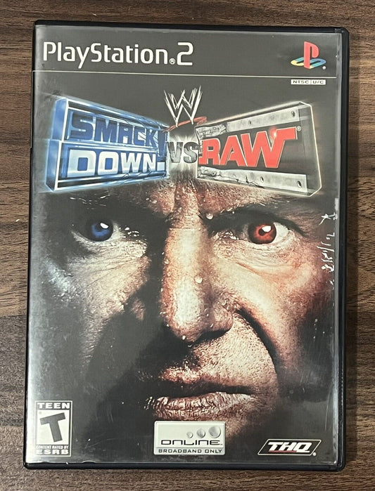 WWE SmackDown vs. Raw PS2 PlayStation 2 Complete CIB Black Label Tested