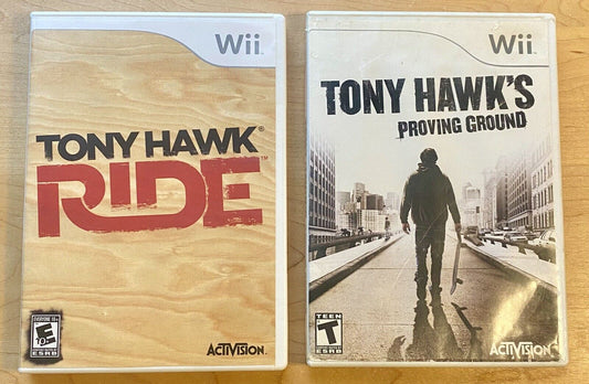 Tony Hawk Ride And Proving Ground Bundle (Nintendo Wii) Both Tested & Working