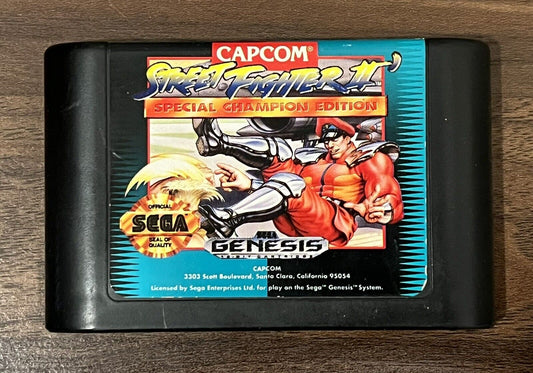 Street Fighter II 2 Special Champion Edition for Sega Genesis Authentic Tested