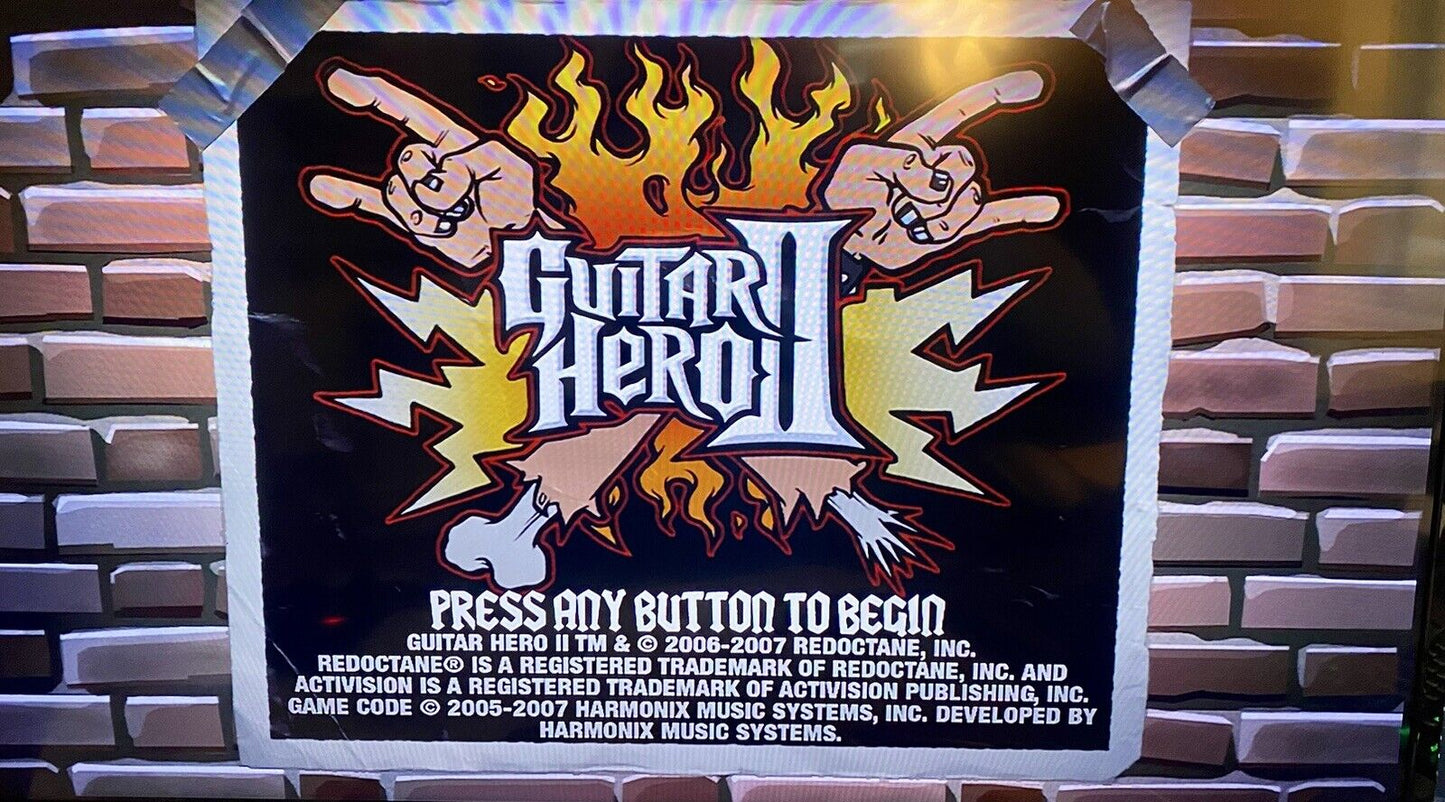 Guitar Hero II 2 (Microsoft Xbox 360, 2007) Complete with Manual, Tested & Works