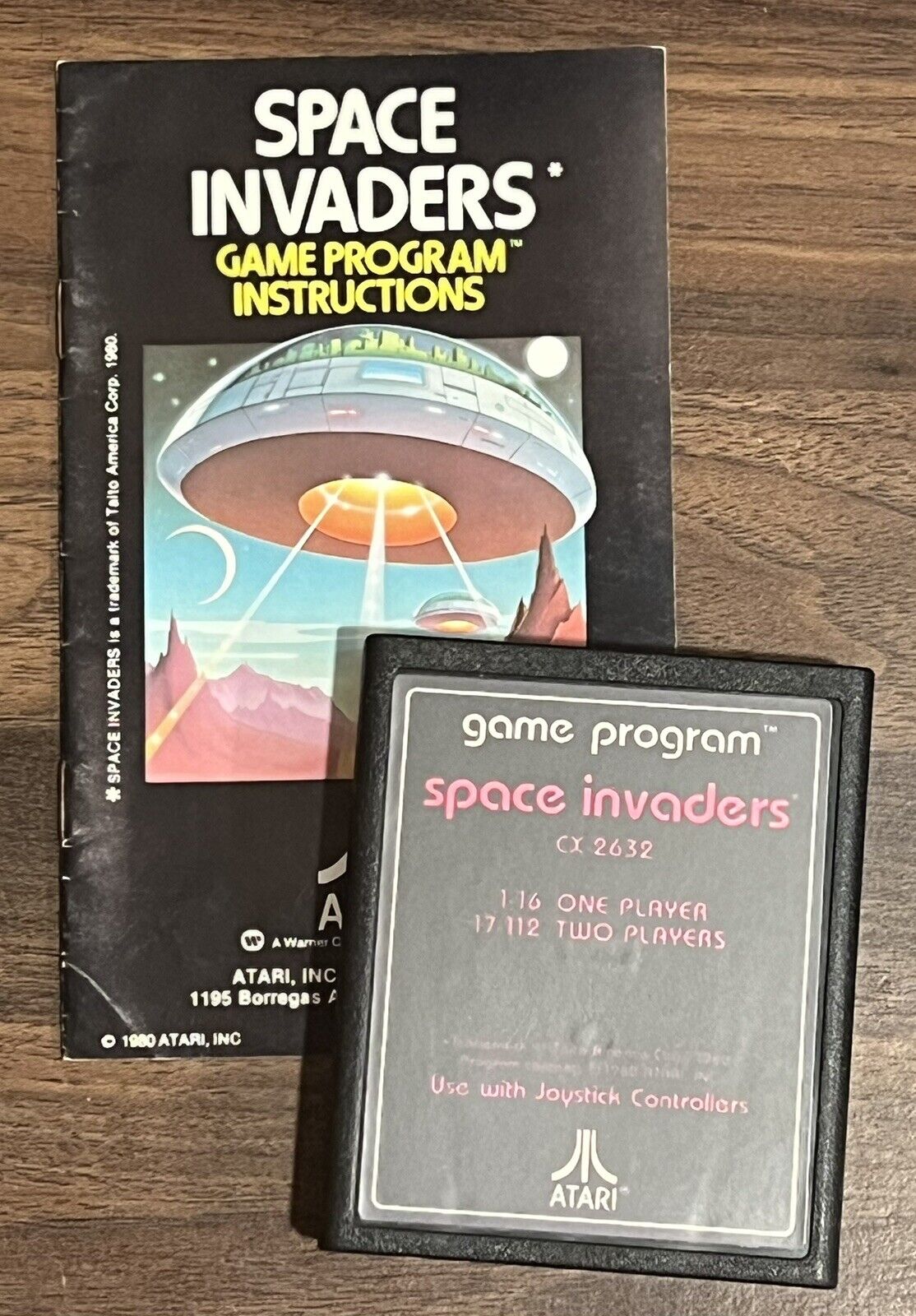 Space Invaders Picture Label~ Atari 2600 Game And Manual Tested Works
