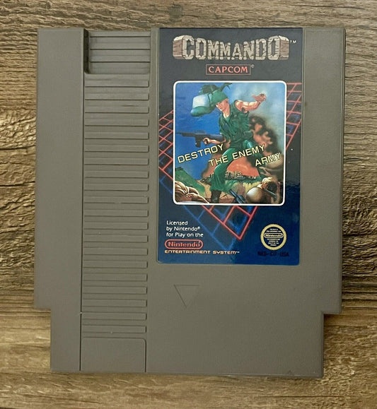 Commando (Nintendo Entertainment System, 1986) 5 Screw Authentic & Tested!