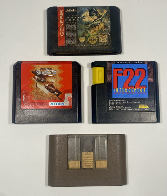 Sega Genesis 3 Game Lot Bundle Batman Forever, Hardball III, F22 Interceptor
