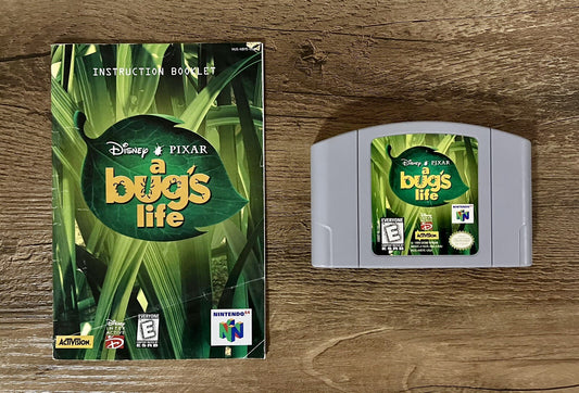 A Bug's Life (Nintendo 64, 1999) N64 Authentic, Tested & Working. Cart & Manual