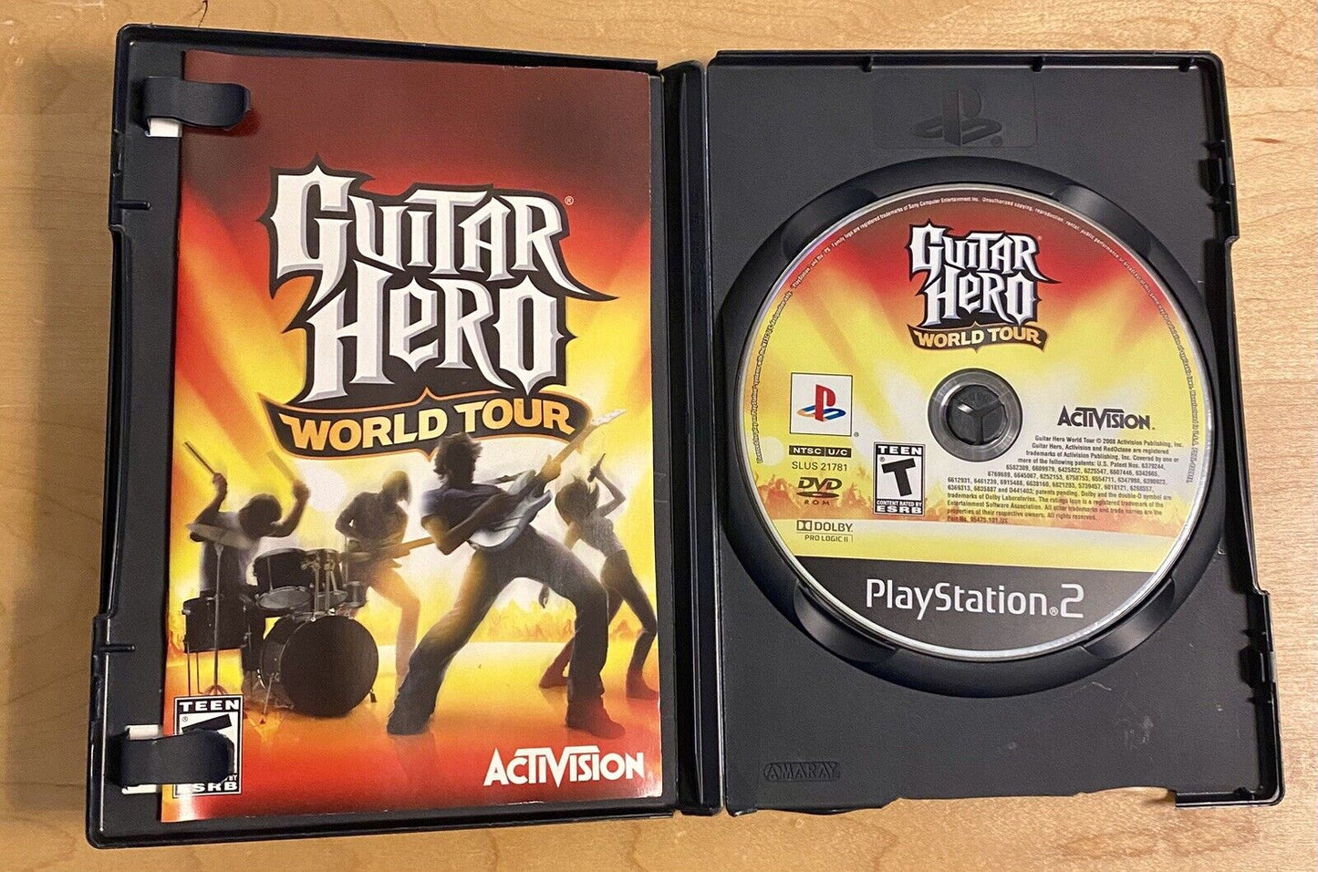 Guitar Hero II 2, Aerosmith & World Tour Bundle (PlayStation 2) PS2 All Tested