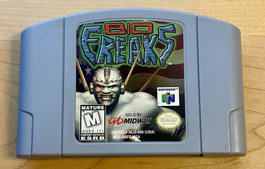 Bio Freaks (Nintendo 64, 1998) N64 Authentic, Tested & Works