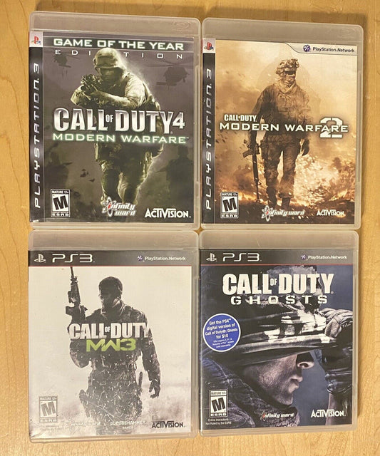 Call of Duty Modern Warfare Trilogy & Ghosts Bundle (PlayStation 3) All Tested
