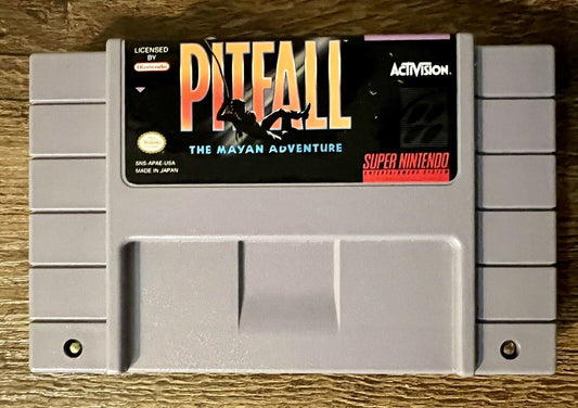 Pitfall: The Mayan Adventure SNES Authentic Cleaned Tested & Works!