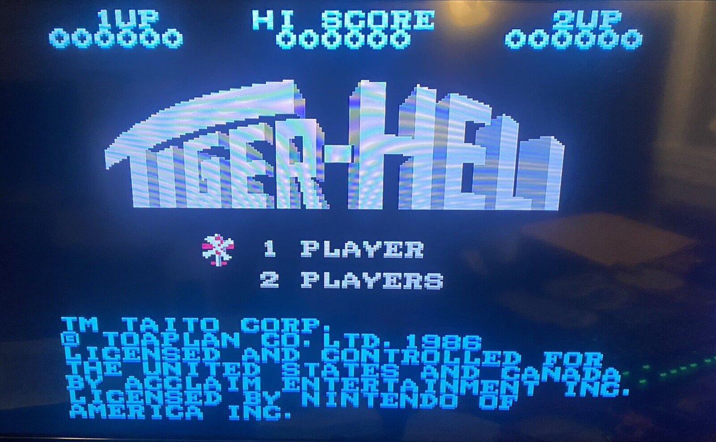 Tiger-Heli (Nintendo Entertainment System NES, 1987) Authentic, Cleaned & Tested