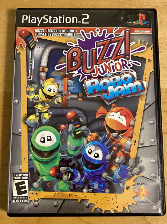 Buzz! Junior Robo Jam (PlayStation 2, 2007) PS2, No Buzzers, CIB W/ Manual