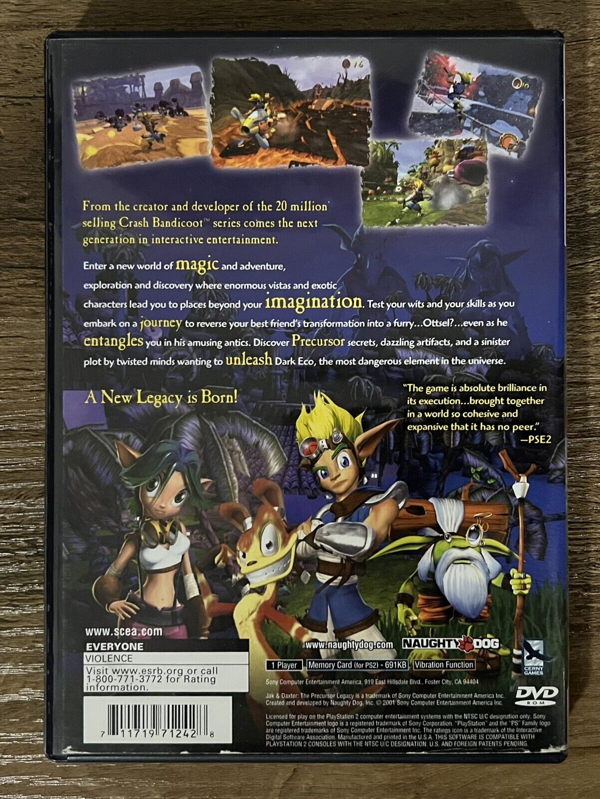 Jak and Daxter: The Precursor Legacy (Sony PlayStation 2 PS2) Tested & Works!