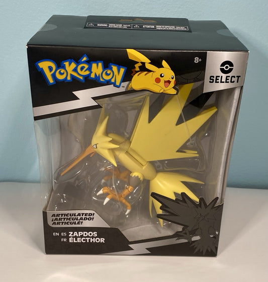 Pokemon Select Articulated Zapdos 6" Series 2 Action Figure NEW Sealed