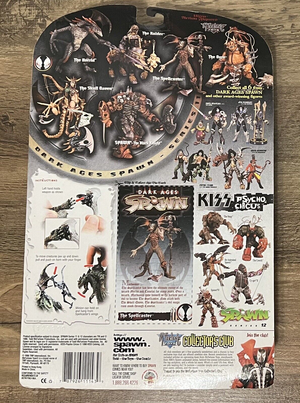 Vintage 1998 McFarlane Toys Spawn Srs.11 The Dark Ages The Spellcaster UAF NOC