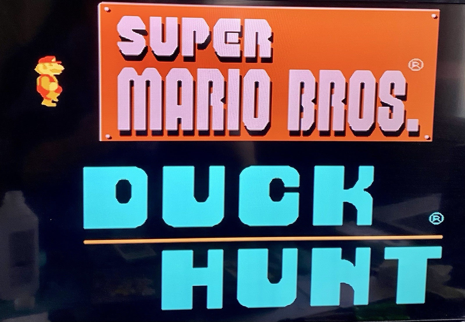 NES 3 Game Lot Bundle. Mario/Duck Hunt, Top Gun, John Elway’s Quarterback, Works