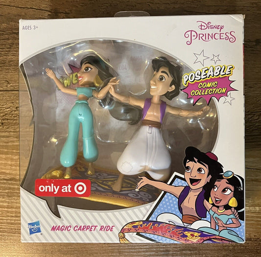 Hasbro Disney Princess Poseable Comic Collection Magic Carpet Ride Aladdin NEW