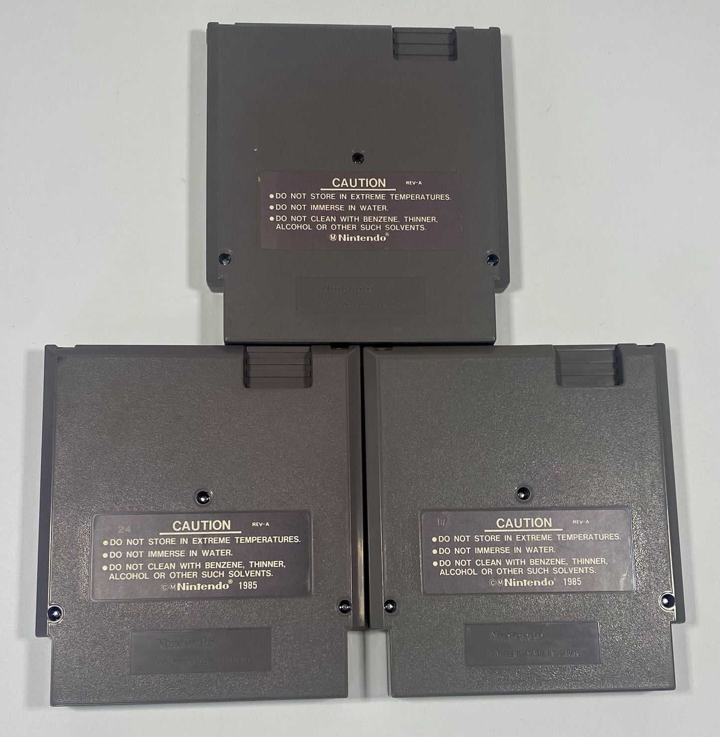 NES 3 Game Lot Bundle. Mario/Duck Hunt, Silent Service, Gloveball. All Tested