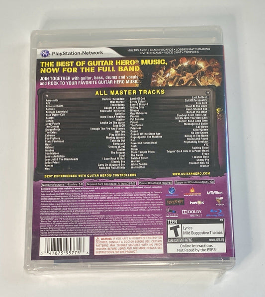 Guitar Hero: Smash Hits (Sony PlayStation 3, 2009) Brand New Factory Sealed