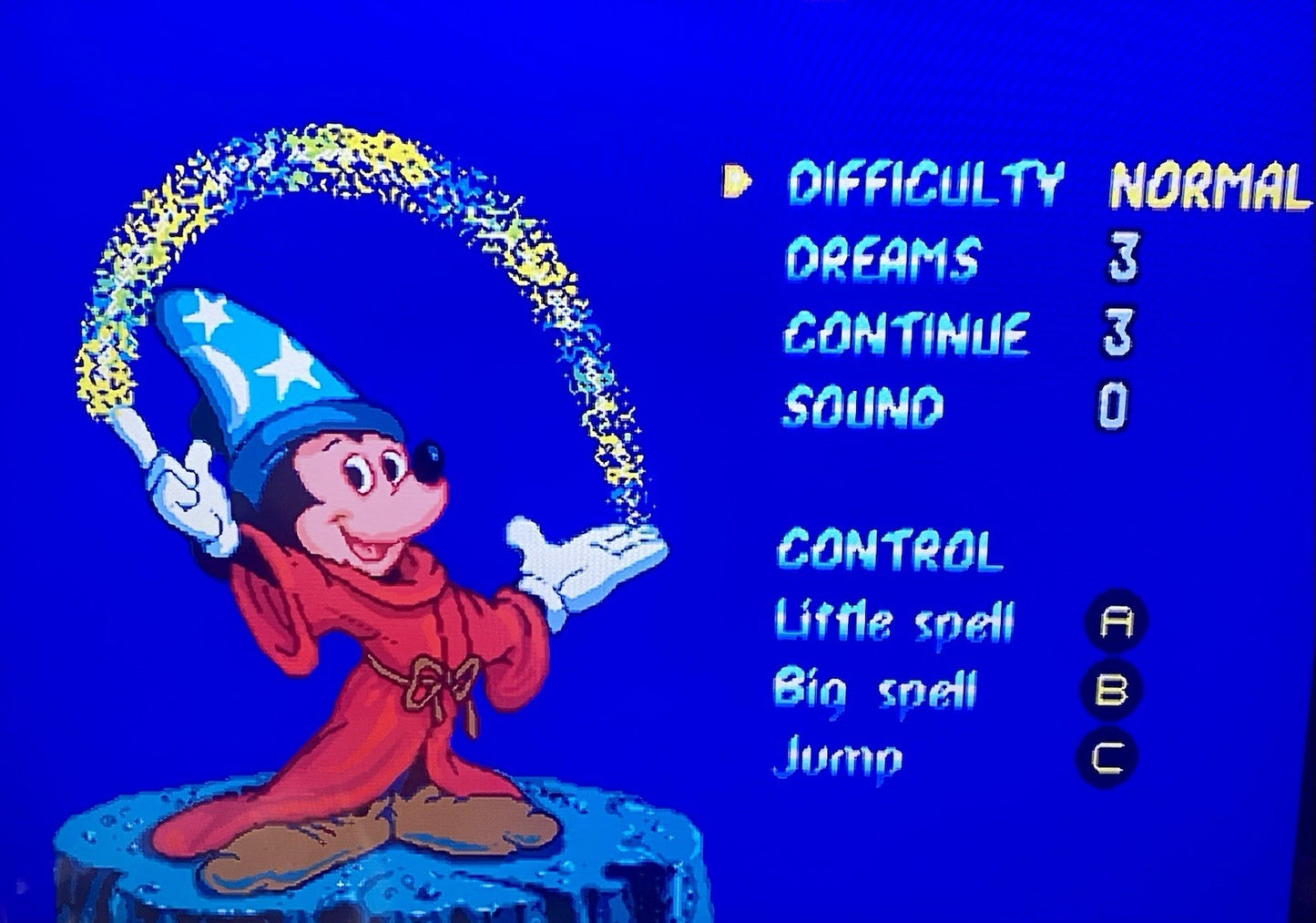 Fantasia (Sega Genesis, 1991) Authentic Cartridge Only Tested & Working