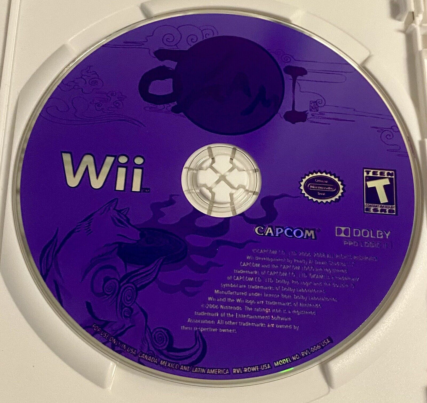 Okami (Nintendo Wii, 2008) CIB W/ Manual, Authentic, Tested & Working