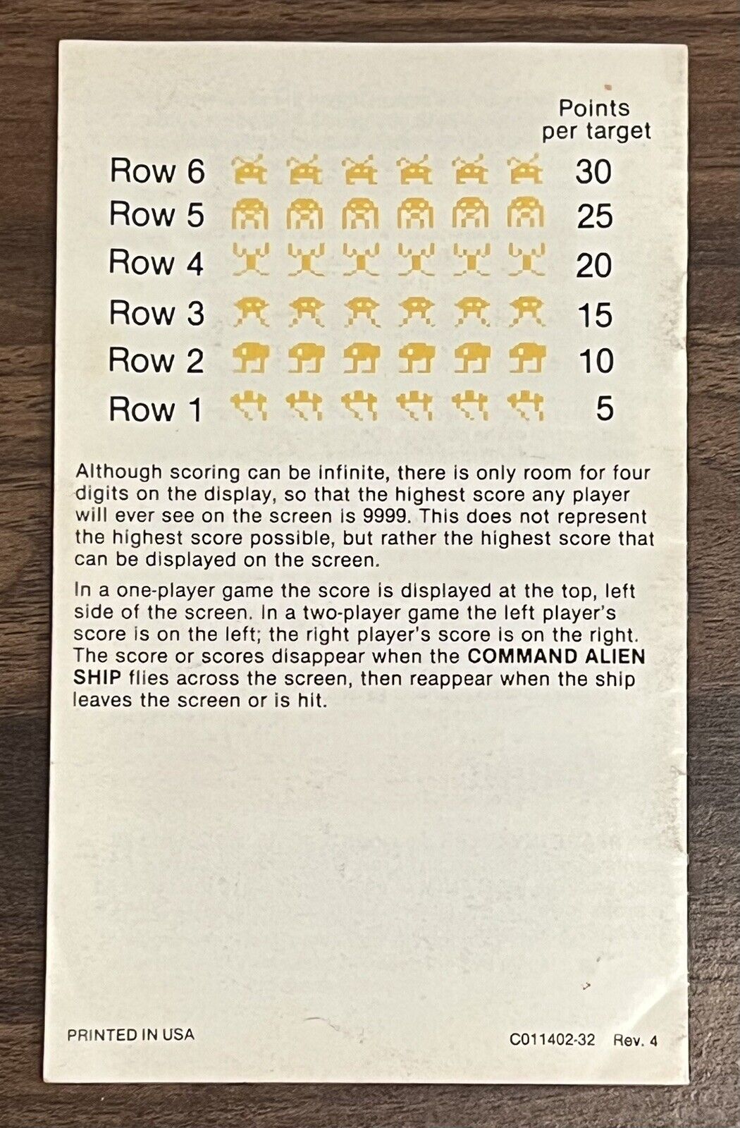 Space Invaders Picture Label~ Atari 2600 Game And Manual Tested Works
