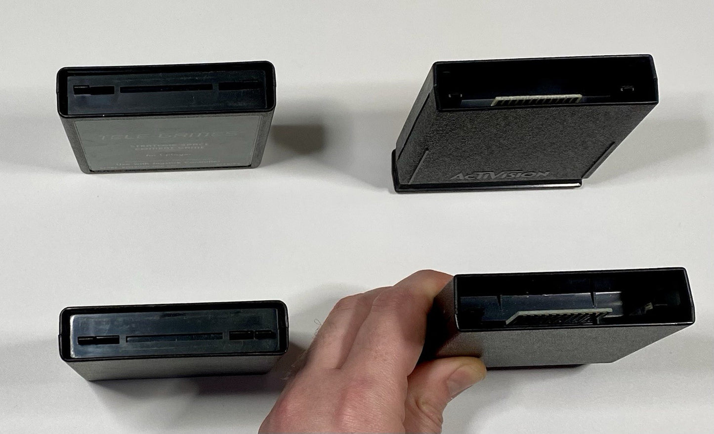 Atari 2600 Game Lot Of 4 Video Game Carts & Manuals, Retro Classic Bundle Tested