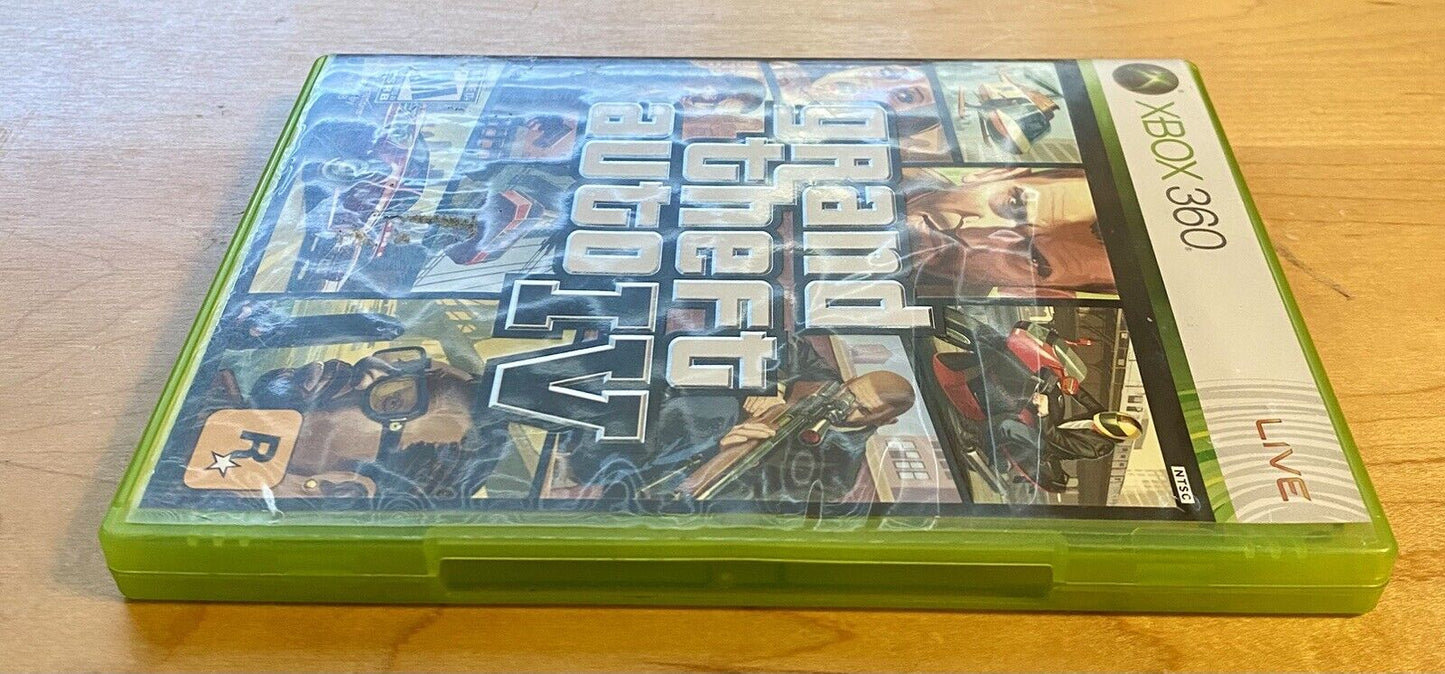 Grand Theft Auto IV (Xbox 360, 2008) CIB W/ Map & Manual, Authentic & Tested