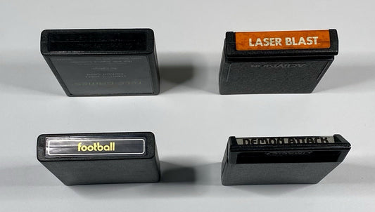 Atari 2600 Game Lot Of 4 Video Game Carts & Manuals, Retro Classic Bundle Tested
