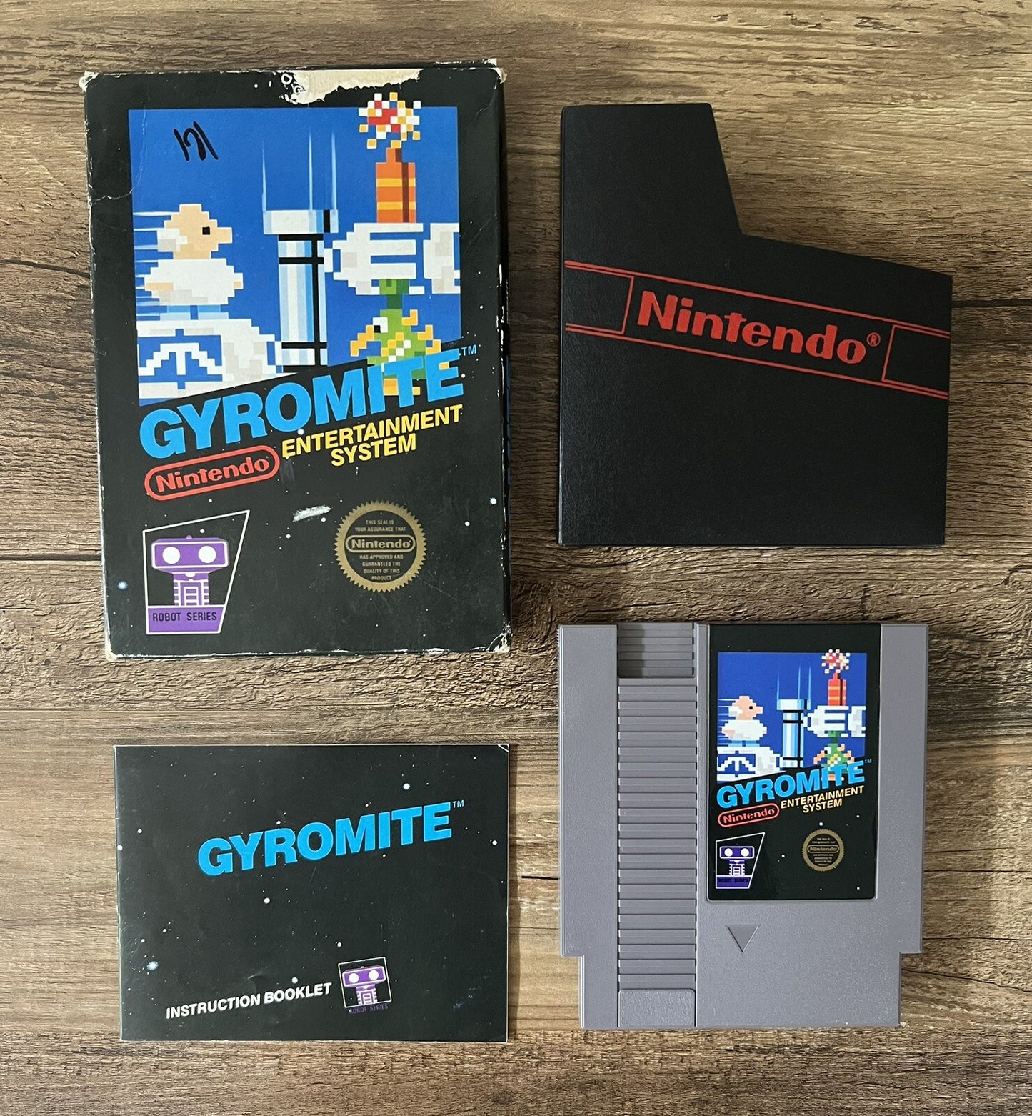 Gyromite. NES. Nintendo. Complete. CIB. Manual & Box. 5 Screw. Authentic. Tested