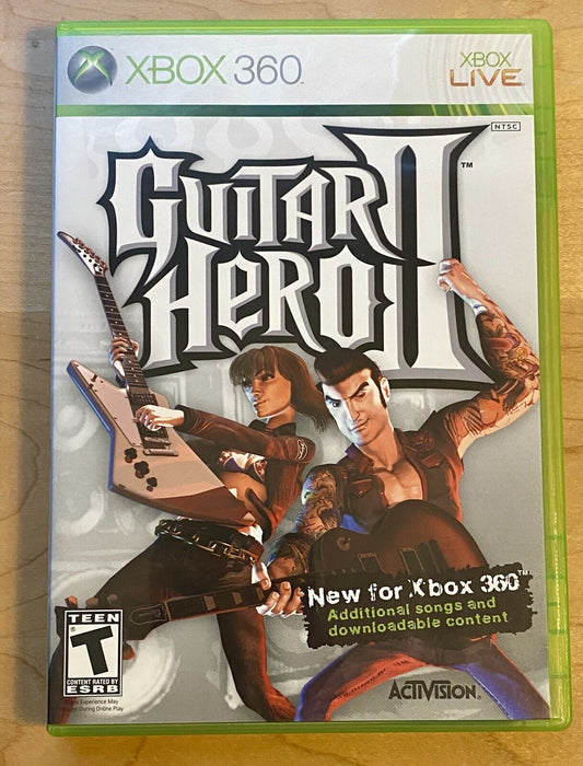 Guitar Hero II 2 (Microsoft Xbox 360, 2007) Complete with Manual, Tested & Works