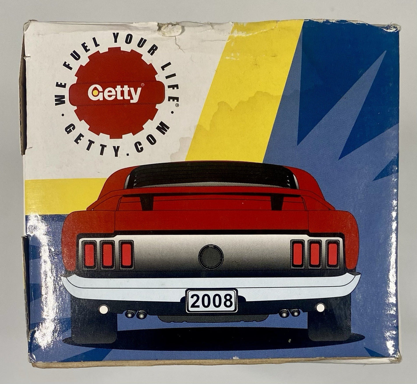 1969 FORD MUSTANG MACH 1 DIECAST 1:24 ERTL Getty Gasoline Oil, In Box