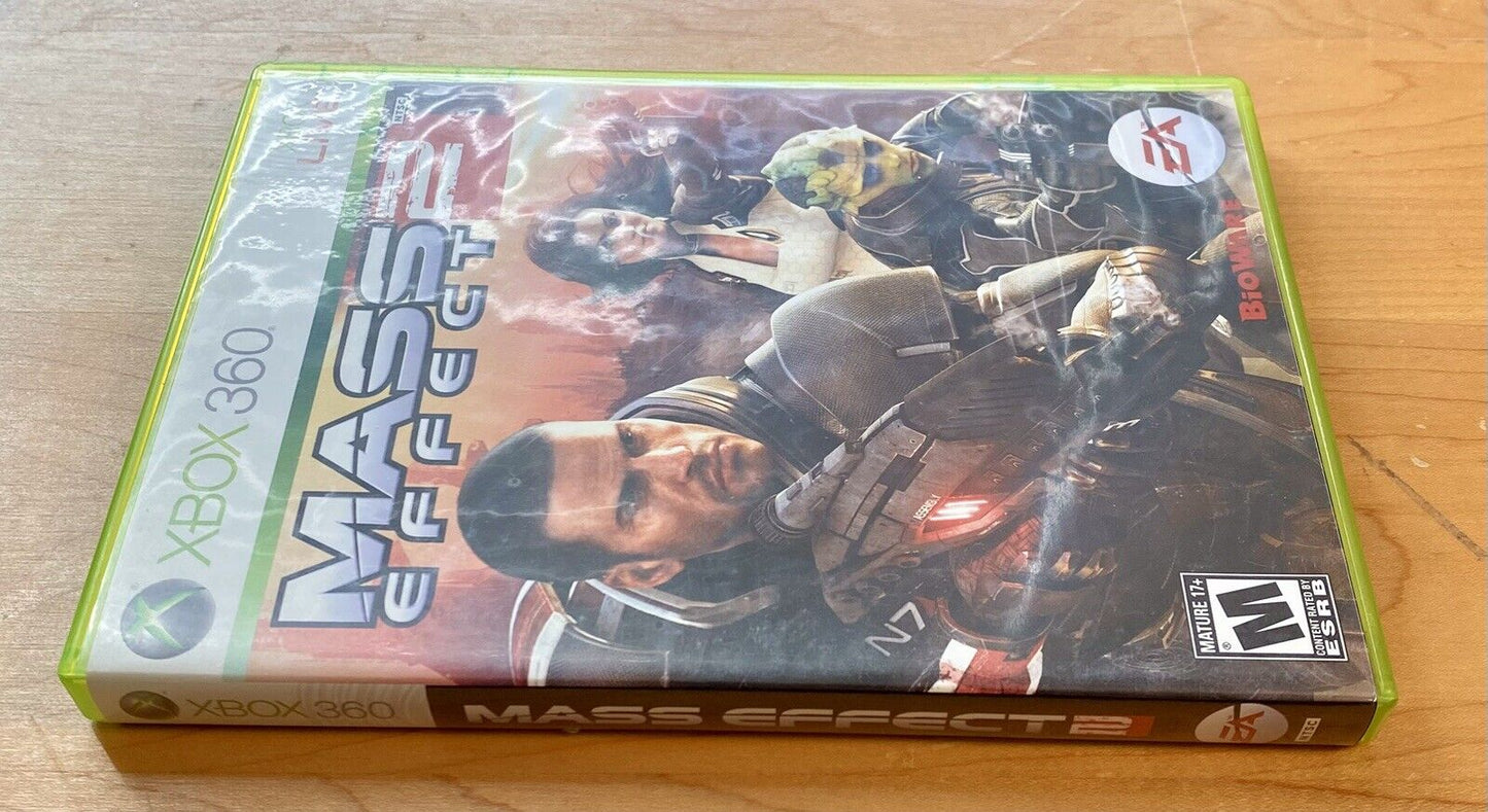 Mass Effect 1 & 2 (Microsoft Xbox 360, 2007 & 2010) Authentic & Tested
