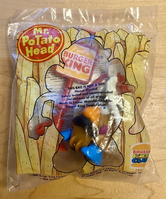 Vintage New 1998 Hasbro Mr. Potato Head - Burger King Toy