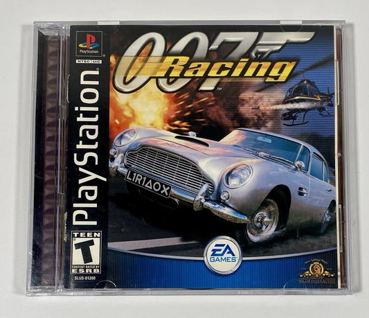 007 Racing (Sony PlayStation 1) PS1 CIB Black Label, Authentic Tested & Working