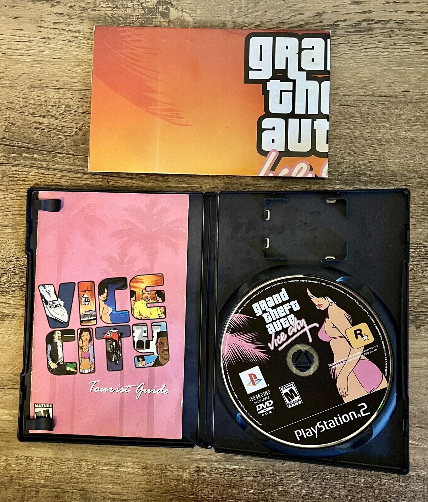 Grand Theft Auto: Vice City (Sony PlayStation 2, PS2) Complete W/ Map & Manual!