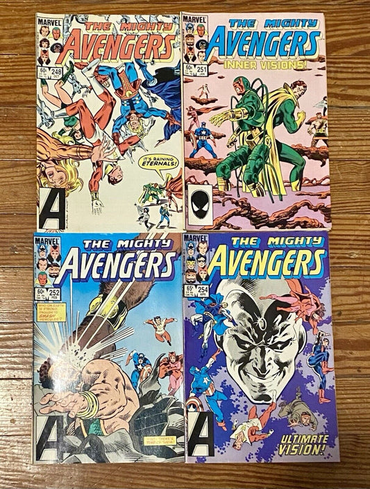 Lot Of 5 THE AVENGERS - 258 261 262 264 268 COMIC BOOKS (MARVEL, 1985)
